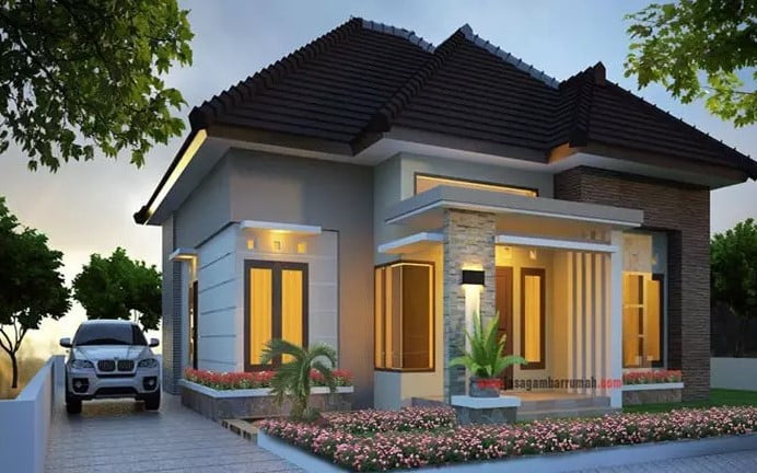 simple modern one story house