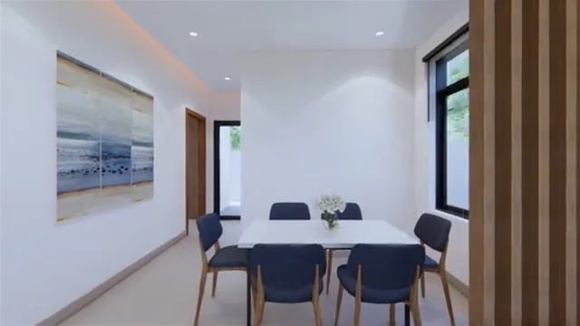gambar ide desain rumah 7m x 11m 3 kamar
