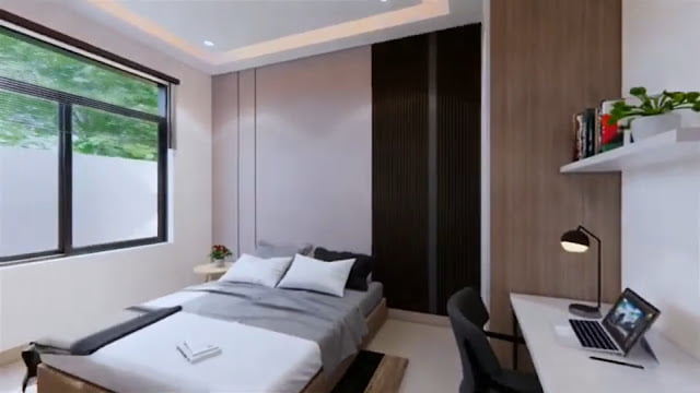 gambar ide desain rumah 7m x 11m 3 kamar