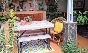 Simple kitchen design for village