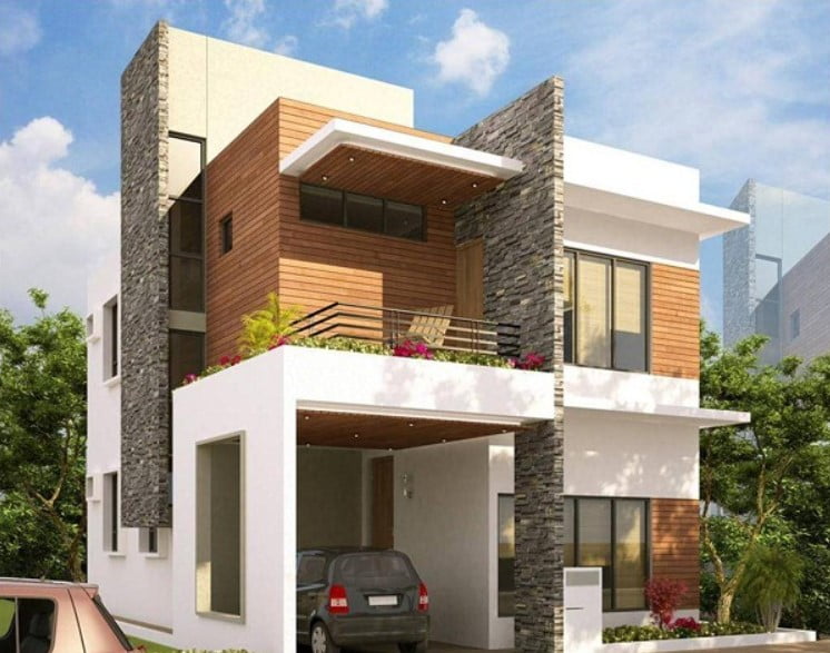 2nd floor house front elevation designs for double floor