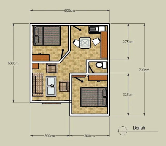 small 2 bedroom house plans and designs