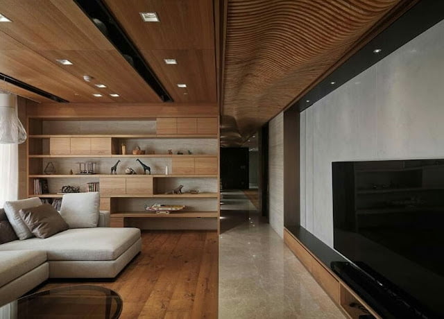 beautiful wooden house interior