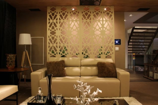 wooden partition walls for living room