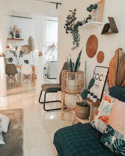minimalist boho living room pictures