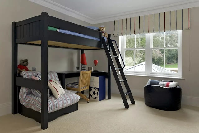 multifunctional loft beds for small spaces