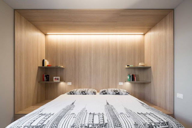 floating shelves ideas bedroom