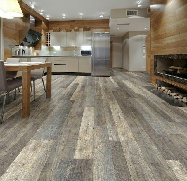 Wood house flooring