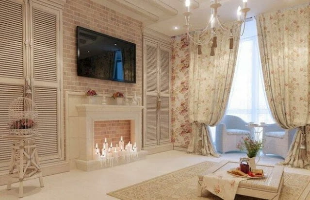 Provence style curtains for the living room Provence style curtains for the living room