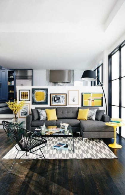 yellow home decor accessories