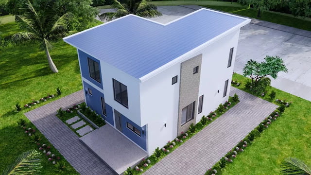 8m x 10m House Plan Design