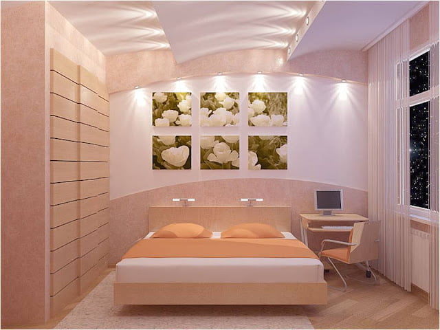 unique modern small bedroom ceiling design