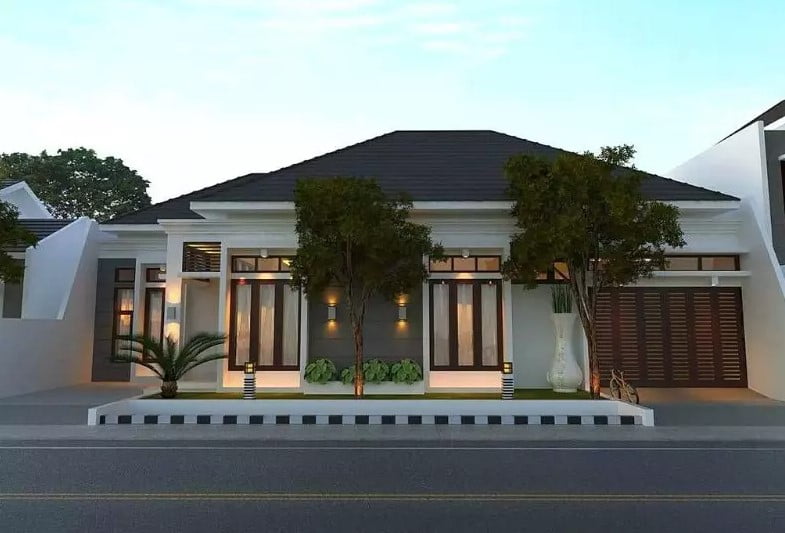 simple modern one story house