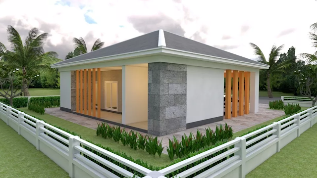 12x11 Meter 3 Bedroom House Design