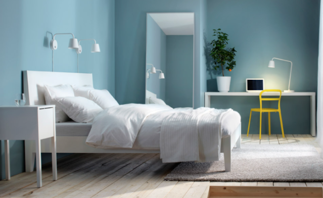 warna bilik tidur yang sejuk