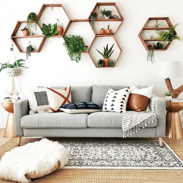 living room decor ideas with plants