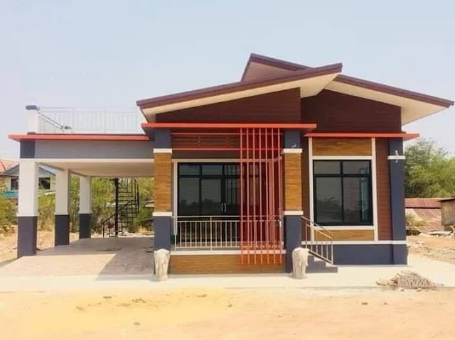 natural low budget simple house design