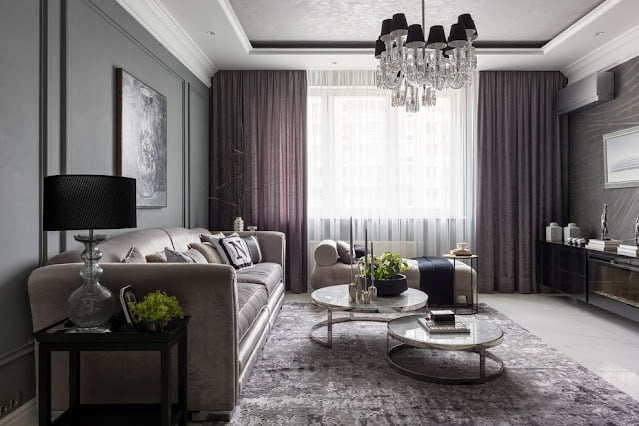 black and gray living room ideas