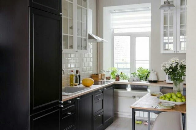Interior design of a small kitchen Interior design of a small kitchen