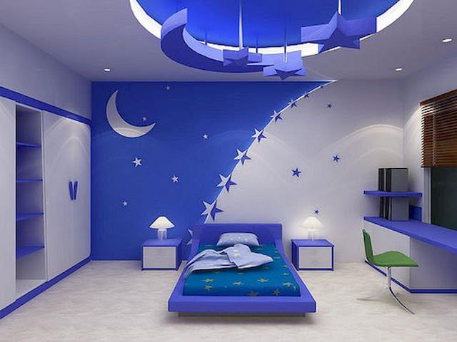 modern children's bedroom ceiling design ideas