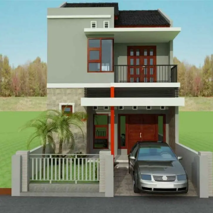 2 floor minimalist house type 36 land 72 m2