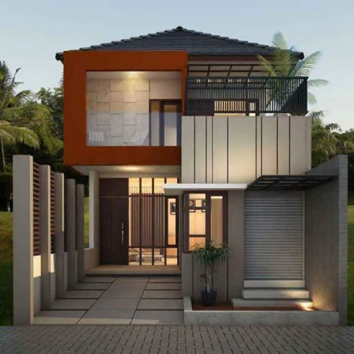 2-story minimalist house type 36 tropical
