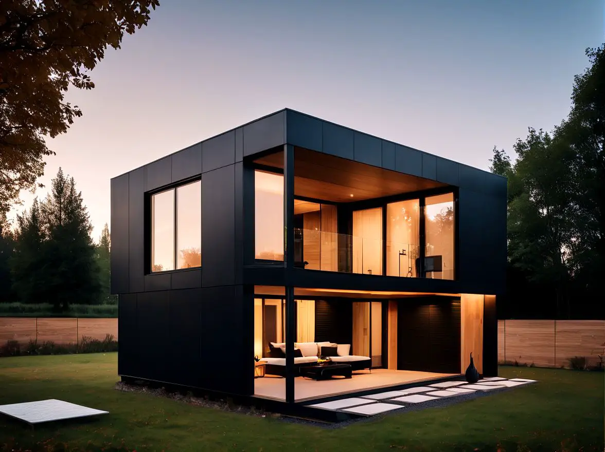 flat roof cube house design